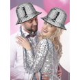 thumbnail image 4 of 10% de descuento en sombrero, decoración, bola de discoteca, visera para festivales, barra de escenario creativa para Club de Dj, plateado, excelente, 4 of 4