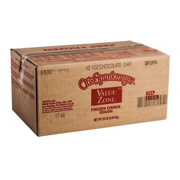 Otis Spunkmeyer Value Zone Chocolate Chip Cookie Dough, 320 Count