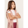 thumbnail image 2 of Fornia Girls' Fringe Faux Suede Vest Pink Medium  US, 2 of 4