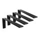 thumbnail image 1 of Soporte de soporte para encimera, paquete de 4 soportes para encimera de granito negro de 18.0 in, resistente, 3/8 pulgadas de grosor, 18.0 x 8.0 x 2.5 in, soporte en L para encimeras de cuarzo/granit, 1 of 5