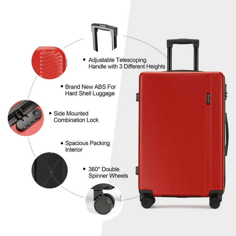 Ginza Travel Carry-On Hardshell Luggage Set, 2 Piece, Lightweight
