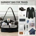 thumbnail image 3 of Convertible Travel Garment Bag,Foldable Carry On Duffel Bag for Men Women, 2-in-1 Hanging Suitcase Suit Bag, Navy - GB261, 3 of 9