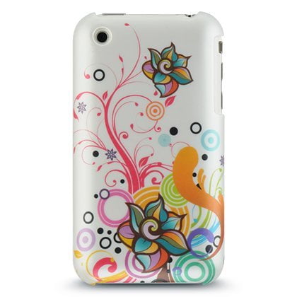 Design Crystal Hard Case for iPhone 3G / 3GS - Pearl White Autumn Floral