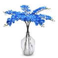 thumbnail image 4 of 3 piezas de tallos de orquídea artificial MENGJIAQI 37 pulgadas azul, 4 of 7