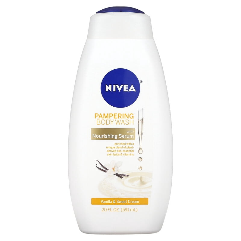 Nivea, Pampering Body Wash, Vanilla and Sweet Cream, 20 fl oz (591 ml