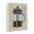 thumbnail image 3 of Stupell Industries French Press Coffee Food & Beverage Painting White Framed Art Print Wall Art, 24 x 30, 3 of 9