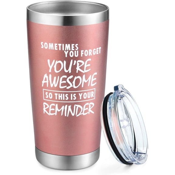Thank You Gifts for Women, Sometime You Forget You''re Awesome So This Is Your Reminder Wine Tumbler Thanksgiving Day Gifts for Women Funny Birthday Retirement Gift for Friend Her Wife Mom Sister