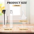 thumbnail image 3 of 150Set 1ml Empty Perfume Glass Sample Bottle for Filling Sample Containers with Black Cap Plastic Funnel and Pipette for Cosmetic Dispensing Perfume, 3 of 6