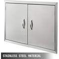 thumbnail image 3 of VEVOR Double Access Bbq Door 24x24 Outdoor Kitchen Drawer Polished Modern Frame, 3 of 9