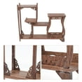 thumbnail image 2 of Wooden Antique Shelf Curio Display Rack Tea Canister Display Stand Home Decor, 2 of 2