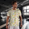 thumbnail image 3 of Wukai Medical Icons Print Men's Short-Sleeved Mesh T-Shirt,Quick-Dry Short Sleeve Workout T-Shirt-4X-Large, 3 of 8