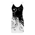 thumbnail image 4 of Vestido de tirantes suelto con estampado de vendaje sin mangas con cuello en V casual para mujer Fridja  hjkh6282, 4 of 5