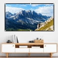 thumbnail image 5 of TIMIFIS Projection Curtains Projector Screen Movie Projector Screen 16:9 Foldable and Portable Anticrease Indoor Outdoor Projection Double Sided Video Projector Screen for Home, Party,Camp, 5 of 5