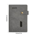 thumbnail image 3 of sruoe Notebook Planner 2025, Notebooks College Ruled, A5 Thick Notebook, Notebooks for Work, Business Notebook, Writing Journal Pads, Hardcover Memo Notepad for Office Supplies, Paper, 3 of 6
