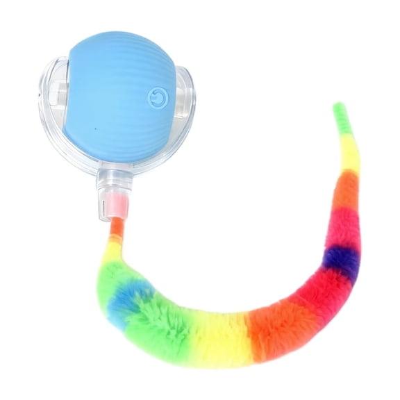 Interactive Cat Toys Blue Automatic Moving Ball for Indoor Cats Self Play
