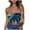 Green, variant on Nmnitkp Tube Tops for Women Hawaiian Style Flower Graphic Print Strapless Top Bandeau Crop Top Premium Healthy Fabric Tube Top Summer Streetwear