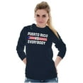 thumbnail image 4 of Puerto Rico VS Everybody PR Flag Long Sleeve TShirt Men Women Brisco Brands S, 4 of 5