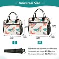 thumbnail image 4 of FORMRS Insulated Lunch Bag for Work School Unisex Large Capacity Cooler with Shoulder Strap, Colorful Butterflies, 4 of 6