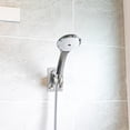 thumbnail image 4 of Soporte de ducha de mano grande para pared, resistente al agua y con adhesivo fuerte, soporte para cabezal de ducha, para ducha de RV, ducha infantil, ducha de baño (plateado), 4 of 7