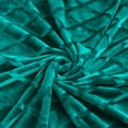 thumbnail image 3 of Exclusivo Mezcla Large Soft Throw Blanket for Couch, 50x70 Inches Diamond Geometry Pattern Velvet Fleece Blanket, Cozy, Warm and Lightweight Teal Blanket, 3 of 8