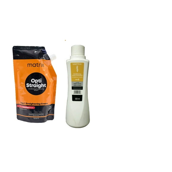 Matrix opti straight Straightening Cream, 500ml+Neutralizer,500ml
