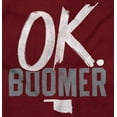 thumbnail image 2 of OK Boomer State of Oklahoma Settlers Womens Fitted Plus Size Graphic Tee Brisco Brands 2X, 2 of 4