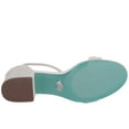 thumbnail image 6 of Betsey Johnson Mari Womens' Heeled Sandals, White, 6.5, 6 of 6