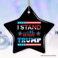 thumbnail image 2 of I Stand with Trump Christmas Ornament, MAGA Gift and Tree Decoration, 2 of 9
