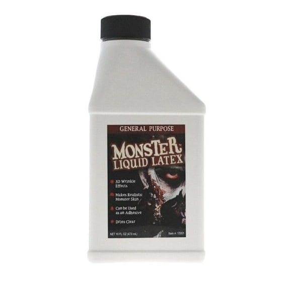 Monster Latex Liquide - Sèche Clair - Crée la Peau de Zombie et FX