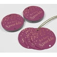 thumbnail image 4 of Inkdotpot Pack Of 50 Let Love Sparkle Wedding Favor Paper Tags Craft Real Rose Gold Foil Hang Tags, 4 of 6