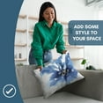 thumbnail image 4 of Americanflat 20"x14" Floral Rectangular Throw Pillow with Premium Polyester - White and Indigo, 4 of 8