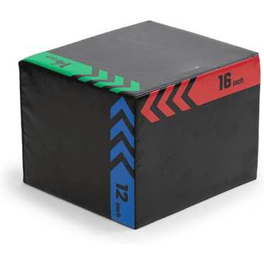 Heavy Foam Plyometric Box - Pro-Duty HIIT Exercise Foam Plyo Step-Up, Box Squat, Home Garage Gym Training, Youth & Regular Sizes