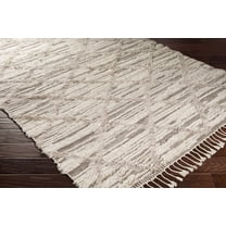 Hauteloom Tankerton Wool Living Room, Bedroom Area Rug - Bohemian, Transitional - High Pile - Dark Brown, Peach, Medium Gray - 2' x 3'