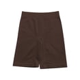 thumbnail image 4 of Xijirk Women Shorts High‑Waist Seamless Ribbed Shorts for Workout and Daily Casual Wear,Brown,XL, 4 of 4