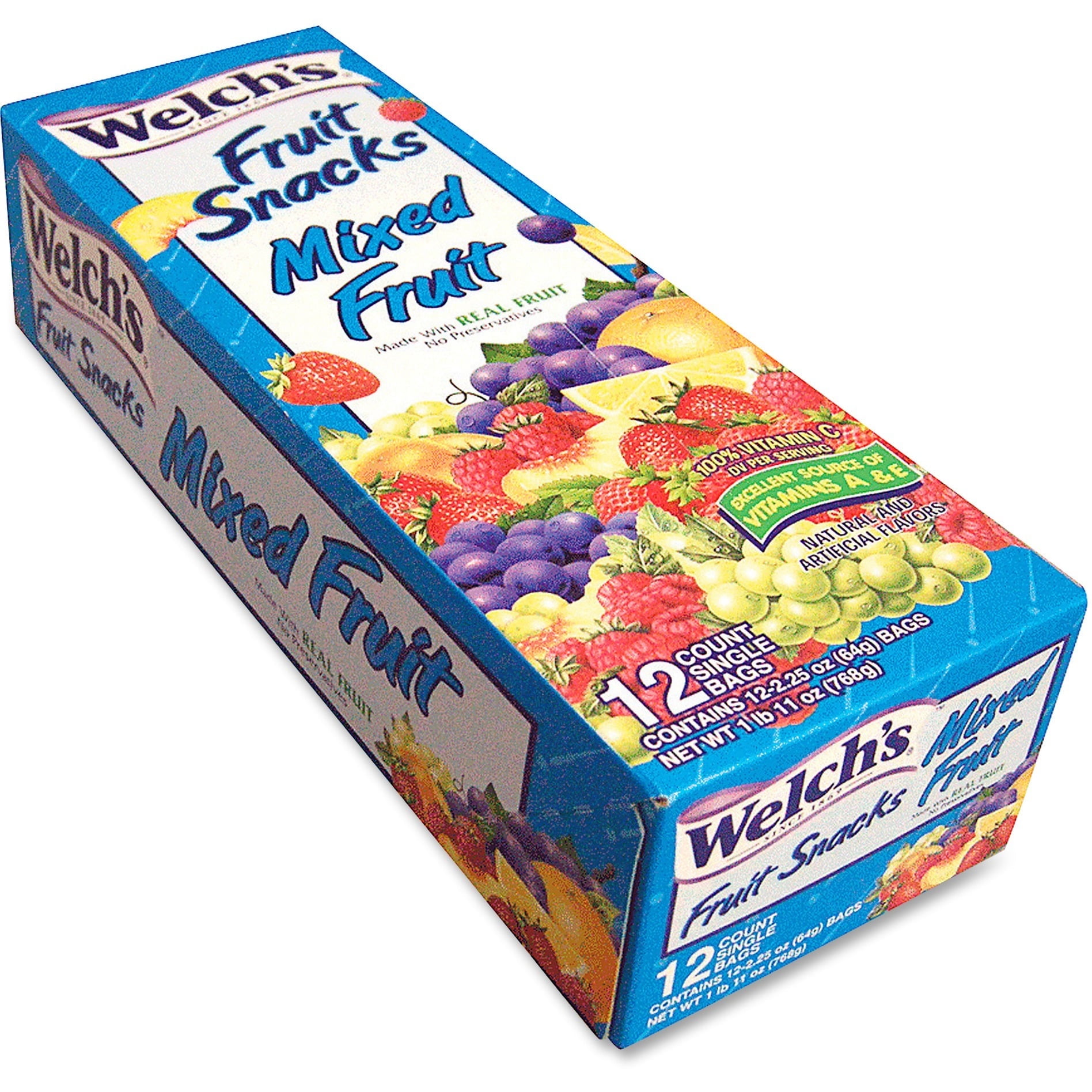 Welch's Fat-Free Mixed Fruit Snacks, 2.25 Oz.