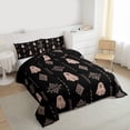 thumbnail image 3 of Feelyou Halloween Ghost Kid Queen Comforter Set, Boho Western Aztec Bedding Set, 3pcs, 3 of 8