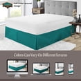 thumbnail image 6 of SGI Bedding 14 Inch Pleated Bed Skirt | Microfiber Bed Skirt | Fade Resistant, Wrinkle Free, Anti-static, Decorative, Extra Storage Space, Clutter-Free | Twin, Teal, 6 of 8