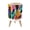 Color 4, variant on Small Trash Can with Lid Palm tree tropical beach 1.8 Gallon Dog Proof Trash Can Round Garbage Can Waste Bin Wastebasket for Bathroom Bedroom Living Room