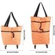 thumbnail image 3 of Carro de la compra Carro de la compra Bolsa de la compra con ruedas Tela Oxford Plegable Ligero Carros de doble uso Naranja Regalo de la madre para ir de compras JFHHH pequeña, 3 of 5