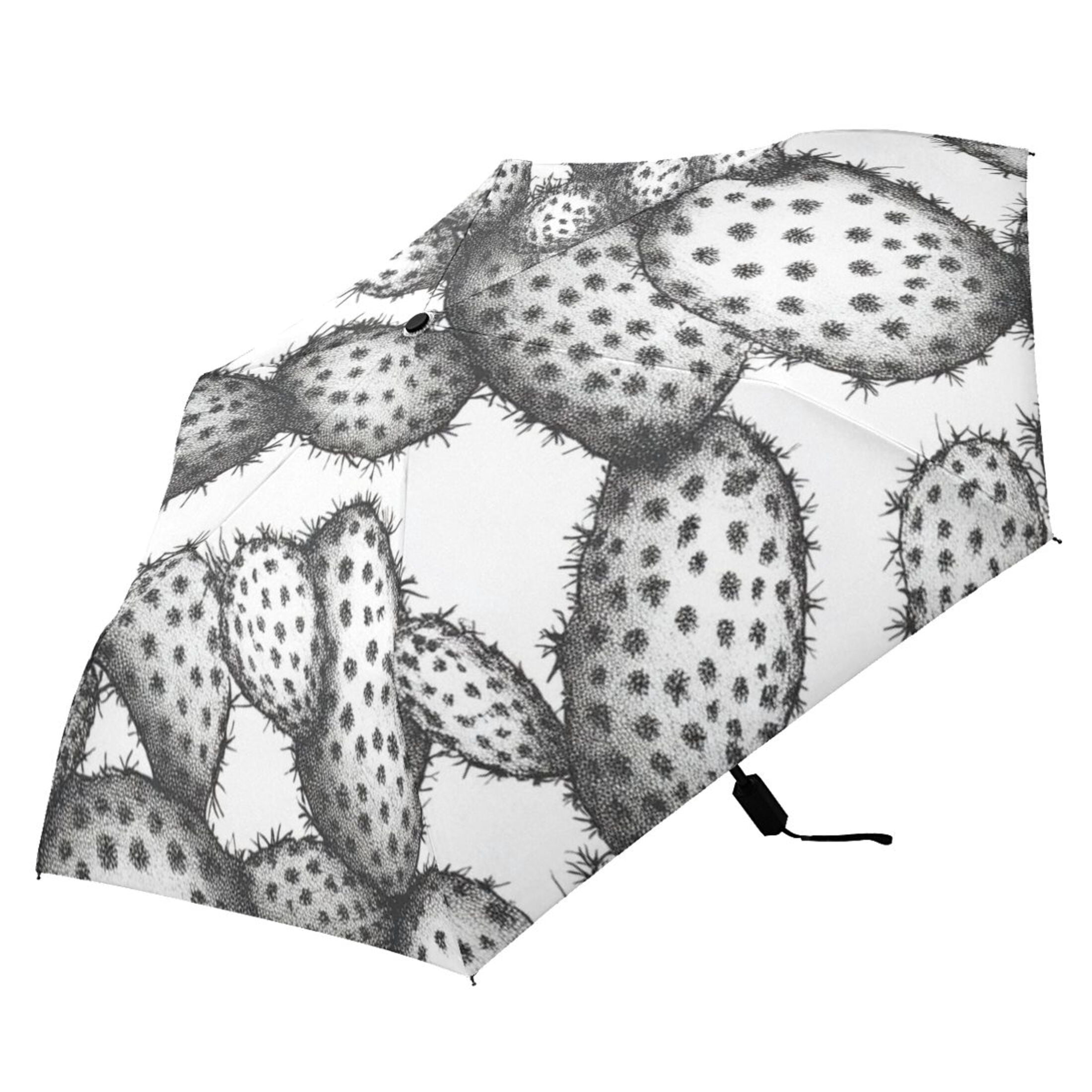 ALAZA Cactus UPF 50+ Compact Folding Umbrella for Rain Travel Umbrella Packable