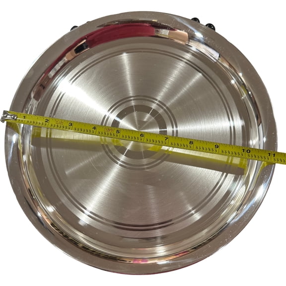999 Pure Silver Hallmarked Light Weight Western Dinner Plate - Style#01 Plate Diameter: 11.0 Inch Plate