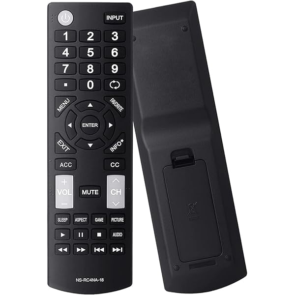 ccwmincc Replacement Insignia TV Remote NS-RC4NA-18, Universal Remote Control for All Insignia LED LCD HDTV Smart TVs, No Setup Needed, Durable Buttons, Lightweight Design