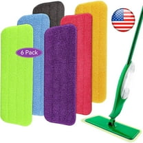 8 Pack Spray Mop Refills Compatible for Libman Freedom Spray Mop, Reusable & Washable 16in Microfiber Floor Cleaning Mop Pads for Spray Mop