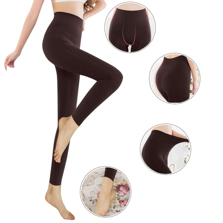 CAICJ98 Gifts For Women High Waist Yoga Pants, Pocket Yoga Pants Tummy  Control Workout Running 4 Way Stretch Yoga Leggings Coffee,3XL