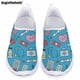 thumbnail image 1 of Zapatos planos casuales de verano para mujer, zapatillas sin cordones con estampado de equipo médico, cómodos zapatos de enfermera de malla transpirable, 1 of 5