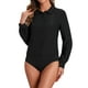 thumbnail image 1 of INSPIRAR CHIC Blusa de Mujer con Botones Leotardo Cuello Peter Pan de Manga Larga Tops de Negocios S Negro, 1 of 6