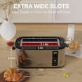 thumbnail image 3 of Anfilank Toaster 4 Slice with Countdown Timer, Extra Wide Slots for Bagels and Waffles, 6 Browning Settings, Removable Crumb Tray, Stainless Steel, 3 of 5