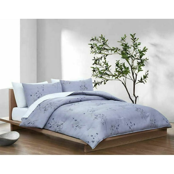 Calvin Klein Home Bamboo Flowers Bedding 3 Piece Set King Comforter