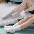 thumbnail image 2 of 5 Pairs Womens Fuzzy Slipper Socks Super Soft Microfiber Fluffy Cozy Winter Warm Fuzzy Crew Socks, 2 of 6