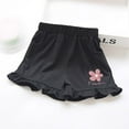 thumbnail image 2 of Pimfylm Girl Shorts Toddler Girls Athletic Shorts Lightweight Running Shorts for Teen Girls Kids Sports Active Short Black,Size for 5-6 Years, 2 of 3